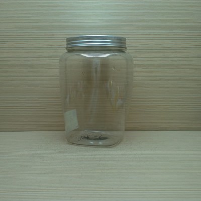 32oz 1000ml clear cosmetic plastic square jar for spice/seeds/ tea/ honey/ candy/ sea salt/nut